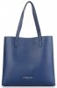 Kožené kabelka shopper bag Vittoria Gotti tmavo modrá V694150